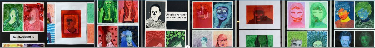 Poppige Portraits - Kunstwerkstatt 1L