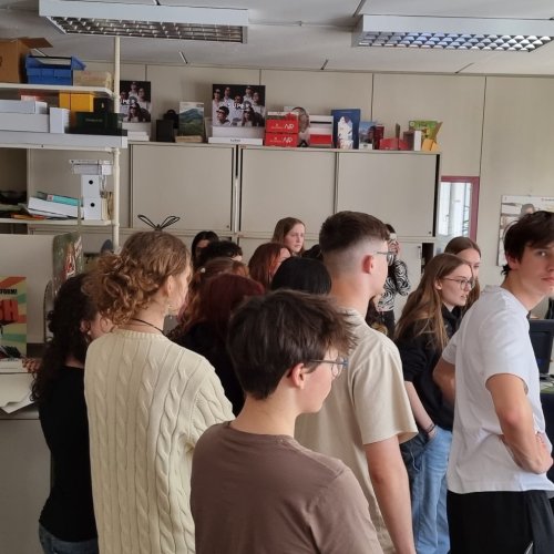 Lehrausgang zur Druckerei Longo in Bozen 