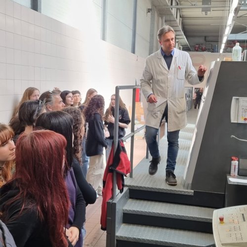 Lehrausgang zur Druckerei Longo in Bozen 