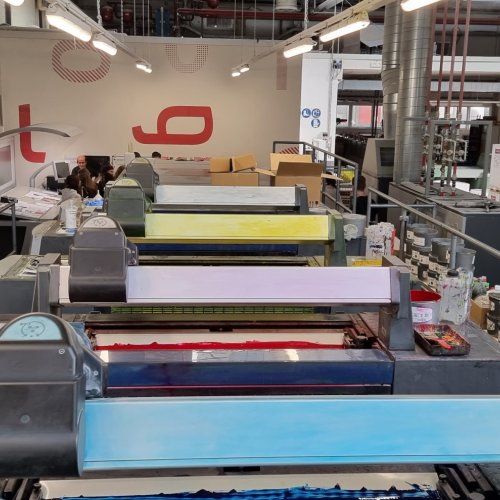 Lehrausgang zur Druckerei Longo in Bozen 