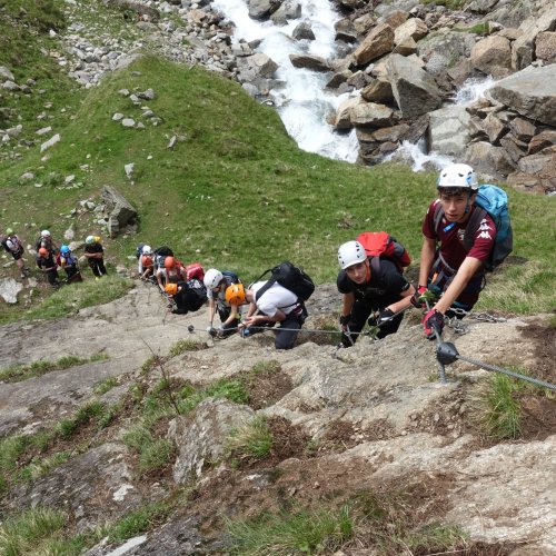 Klettersteig mit Lesung am Berg