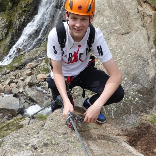 Klettersteig mit Lesung am Berg