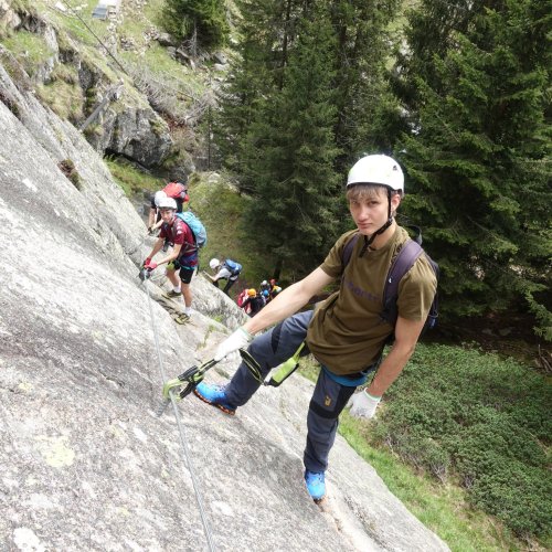 Klettersteig mit Lesung am Berg