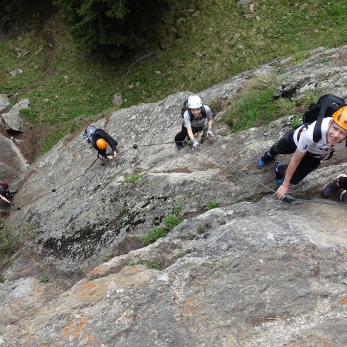 Klettersteig mit Lesung am Berg