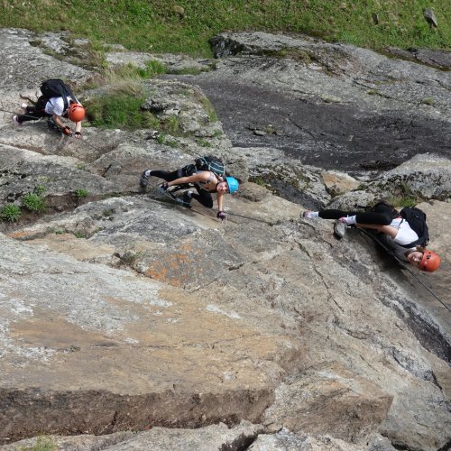 Klettersteig mit Lesung am Berg