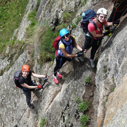 Klettersteig mit Lesung am Berg