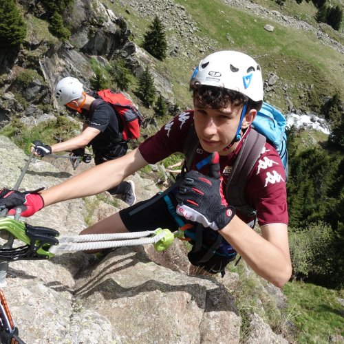 Klettersteig mit Lesung am Berg