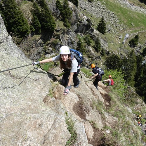 Klettersteig mit Lesung am Berg