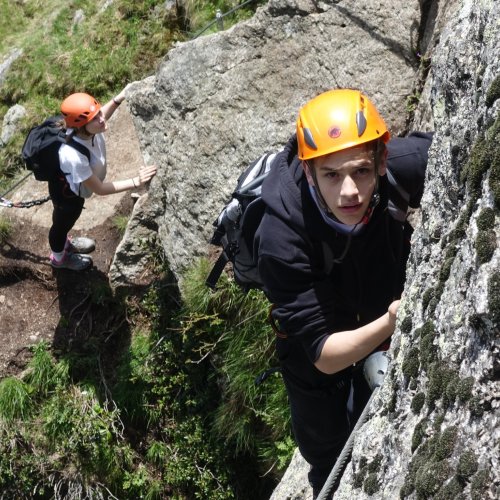 Klettersteig mit Lesung am Berg