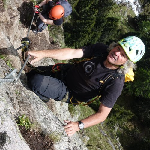 Klettersteig mit Lesung am Berg