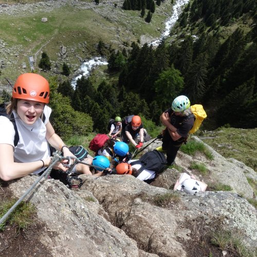 Klettersteig mit Lesung am Berg