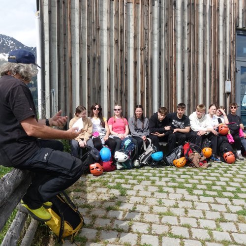 Klettersteig mit Lesung am Berg