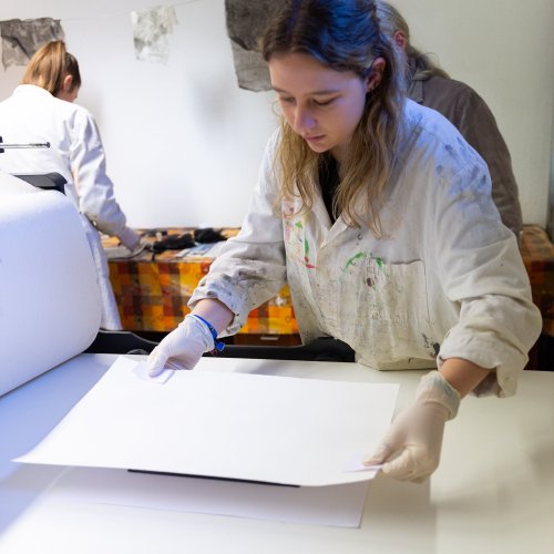 Die Technik des Tiefdruckverfahrens an unserer Schule