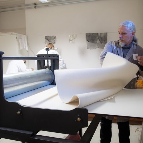 Die Technik des Tiefdruckverfahrens an unserer Schule