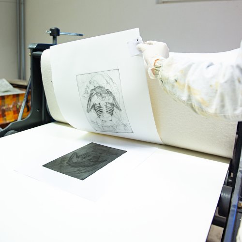 Die Technik des Tiefdruckverfahrens an unserer Schule