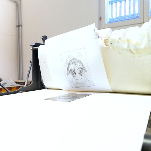 Die Technik des Tiefdruckverfahrens an unserer Schule