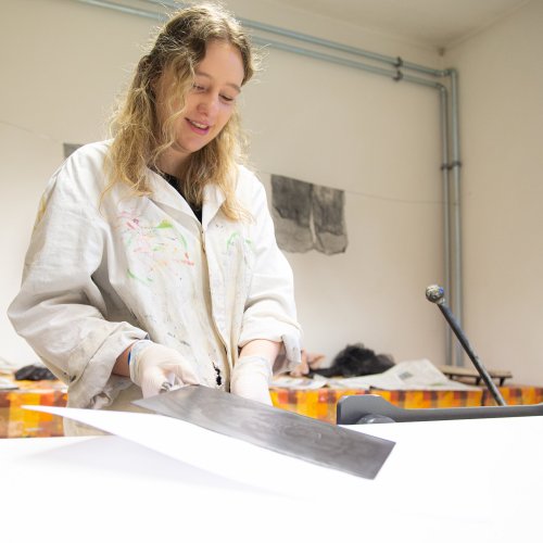 Die Technik des Tiefdruckverfahrens an unserer Schule