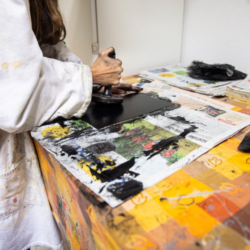 Die Technik des Tiefdruckverfahrens an unserer Schule