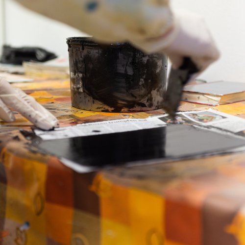 Die Technik des Tiefdruckverfahrens an unserer Schule