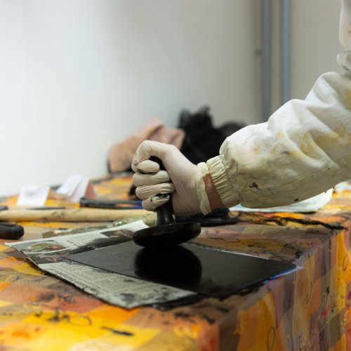 Die Technik des Tiefdruckverfahrens an unserer Schule