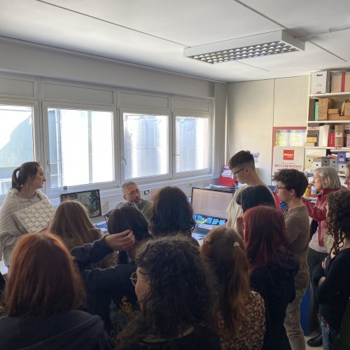 Lehrausgang zur Druckerei Longo in Bozen 