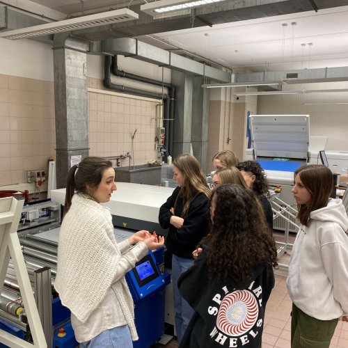 Lehrausgang zur Druckerei Longo in Bozen 