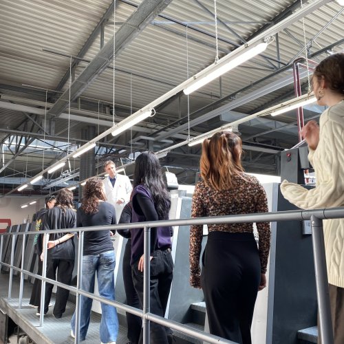 Lehrausgang zur Druckerei Longo in Bozen 