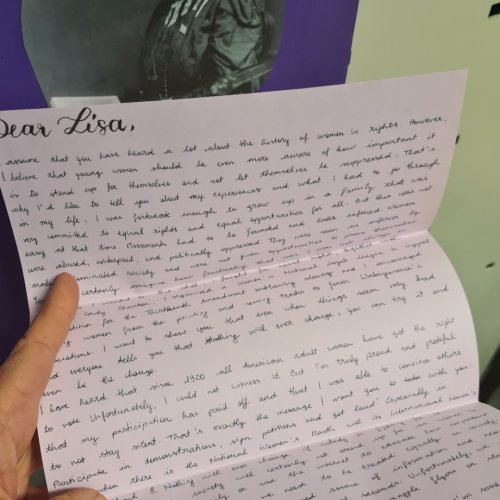 “... Yours,  Susan B. Anthony!”