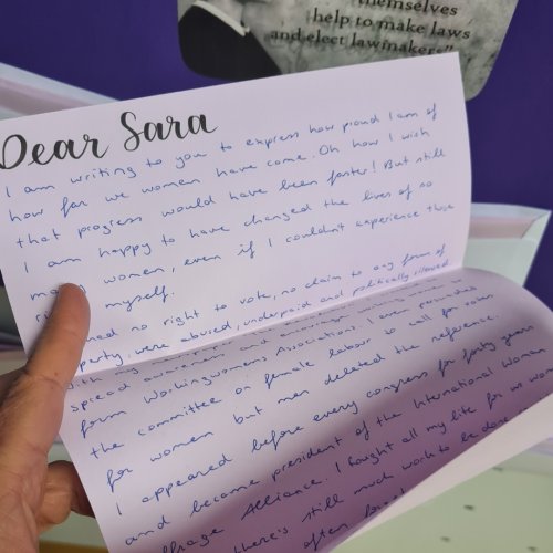 “... Yours,  Susan B. Anthony!”