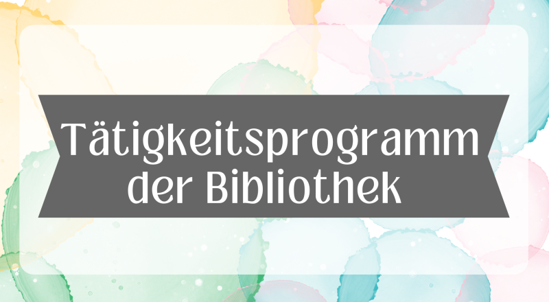 Übersicht und Beschreibung Bibliotheksprojekte 2025/26