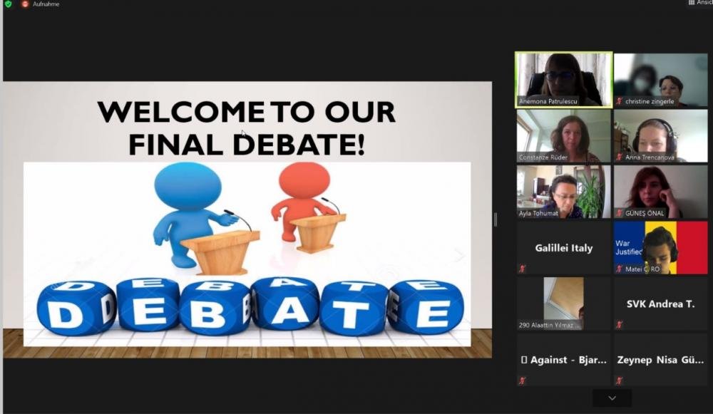 eTwinning Project „A Speech Which Can Reach”: The final debate! 