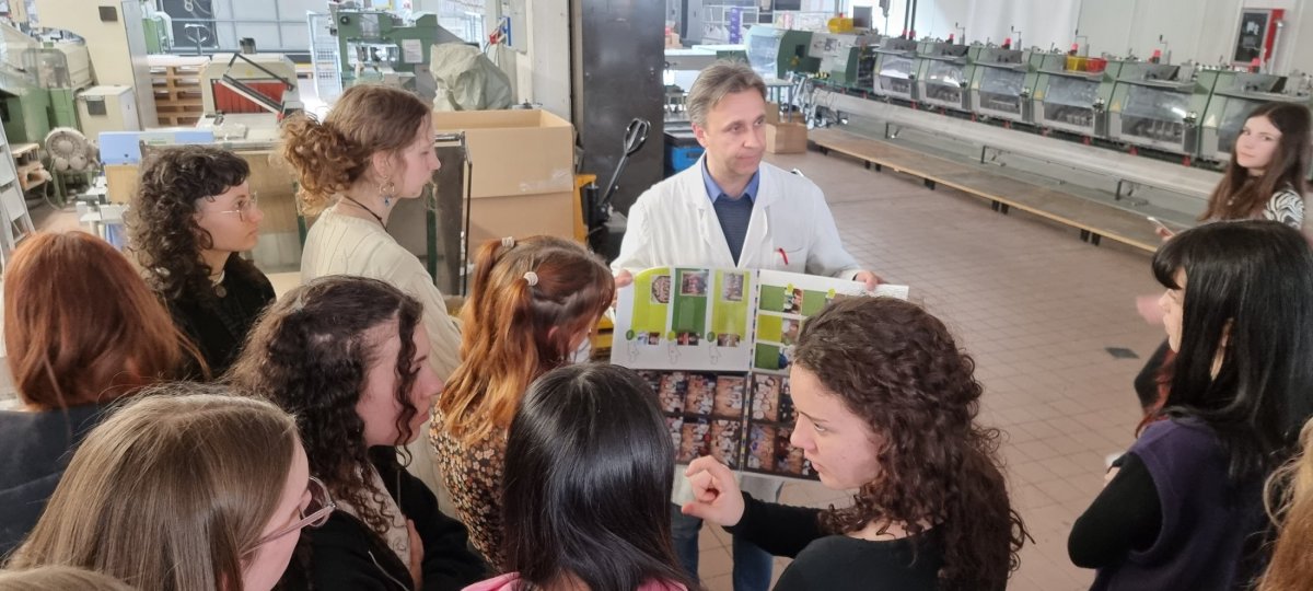 Lehrausgang zur Druckerei Longo in Bozen 