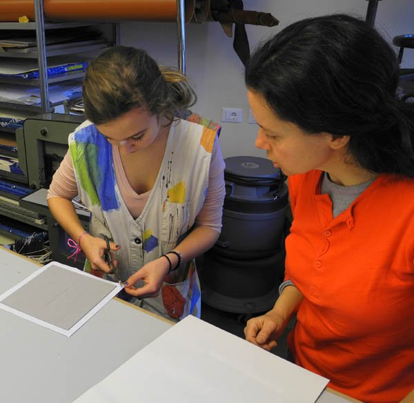 Workshop in der Buchbinderei