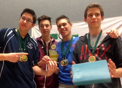 Landesmeister der Oberschulen im Tischtennis