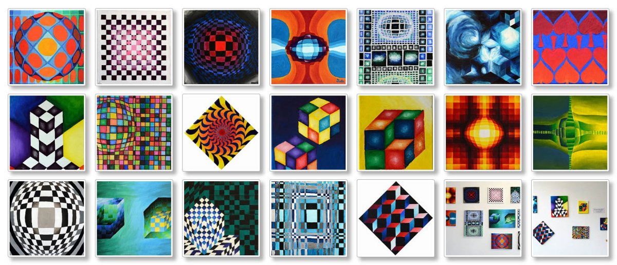 OP-ART Projekt - Acryl auf Leinwand | 2K