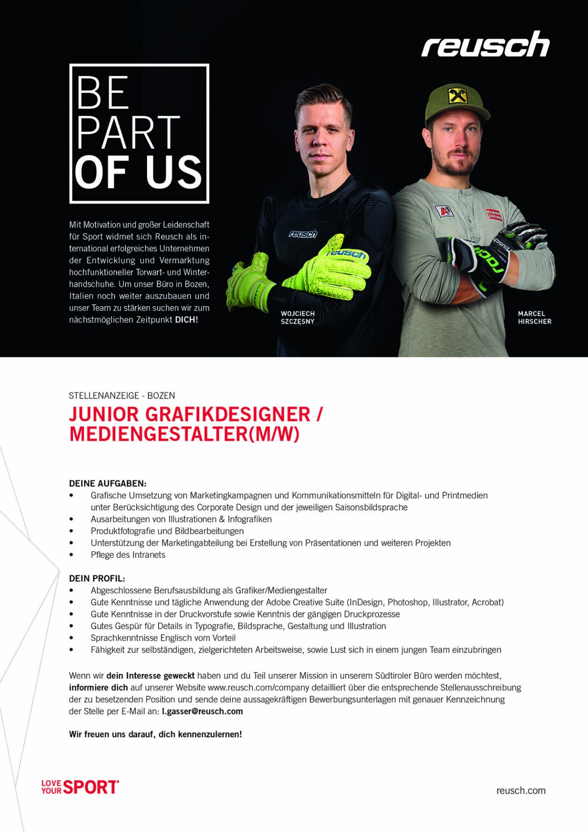 Junior Grafikdesigner/in - Mediengestalter/in gesucht